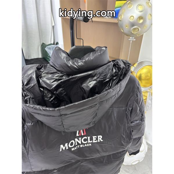 光沢感豊富 ブラック個性的 ハイテクテクスチャー モンクレール 偽物 ダウンジャケット Moncler 2025秋冬-1