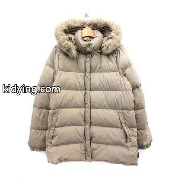 モンクレール MONCLER ダウンジャケット フード ファー 0 茶タグ グレージュ /☆G メンズ【中古】【ベクトル 古着】 :081-301804140135:ブランド古着販売のベクトル - 通販ショッピング-0