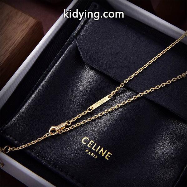 セリーヌ コピー 2025秋冬 ピンクストーン トリオンフチャームフェミニン CELINE ネックレス-0