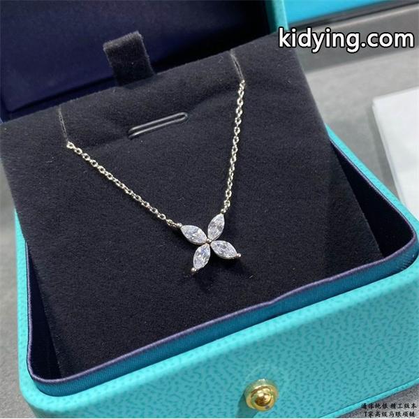繊細輝き フラワーモチーフ Tiffany&Co ティファニー コピー ネックレス 上品仕上げ-4