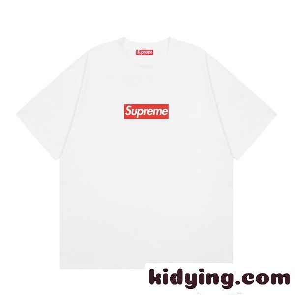 即完売人気 ストリート王道 定番ロゴ SUPREME シュプリーム コピー 半袖Tシャツ メンズ-2