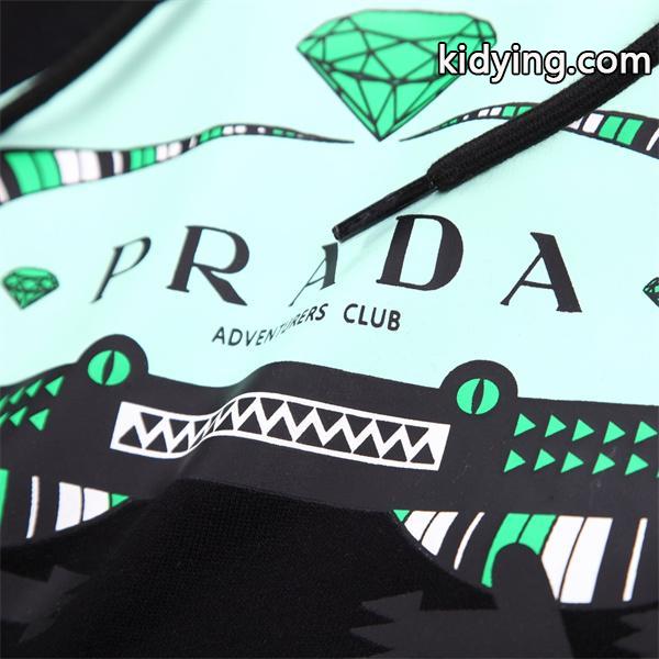 新登場 パーカー ホワイト PRADA プラダ スーパーコピー 限定 お洒落 快適-4