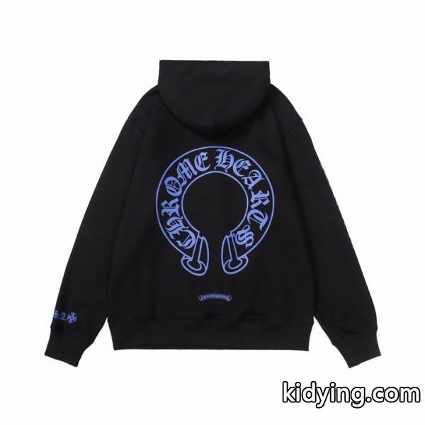 CHROME HEARTS スーパーコピー トレンド ブルー ロゴ 洗練 上質 パーカー クロムハーツ-1