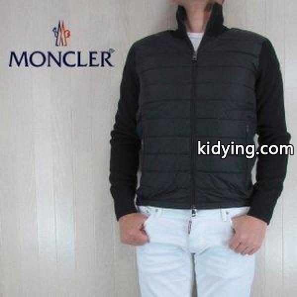 モンクレール MONCLER メンズ ダウンジャケット 切り替え ダウンブルゾン 9412700 94666/999/ブラック サイズ：S :key-20180201-047-048:madoricci - 通販ショッピング-0