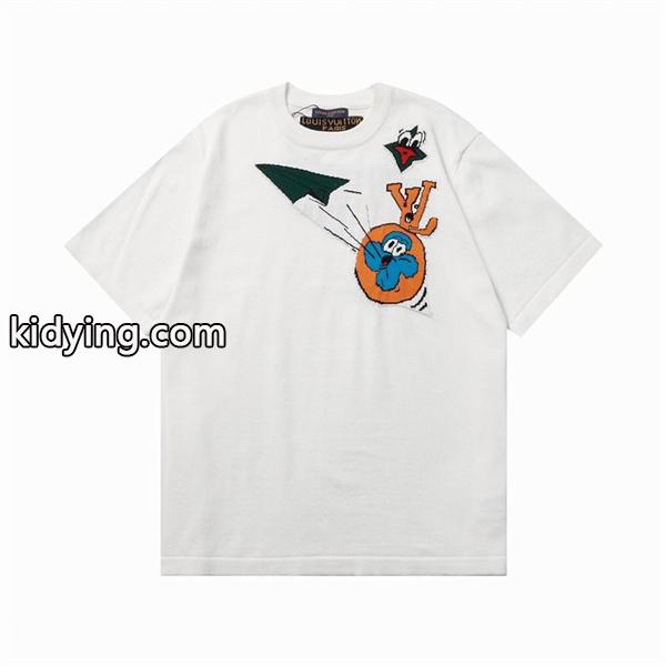 夏の買い必須！ Tシャツ/ティーシャツ 素晴らしい春夏の新作 ルイ ヴィトン LOUIS VUITTON スタイルアップ見えなシンプル_ルイ ヴィトン LOUIS VUITTON_ブランド コピー 激安(日本最大級)-0