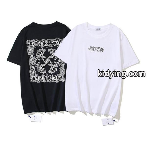 Off-White オフホワイト 半袖Tシャツ クラシックな雰囲気のトップス最安値春夏ファションブランド コピー 激安(日本最大級)-0