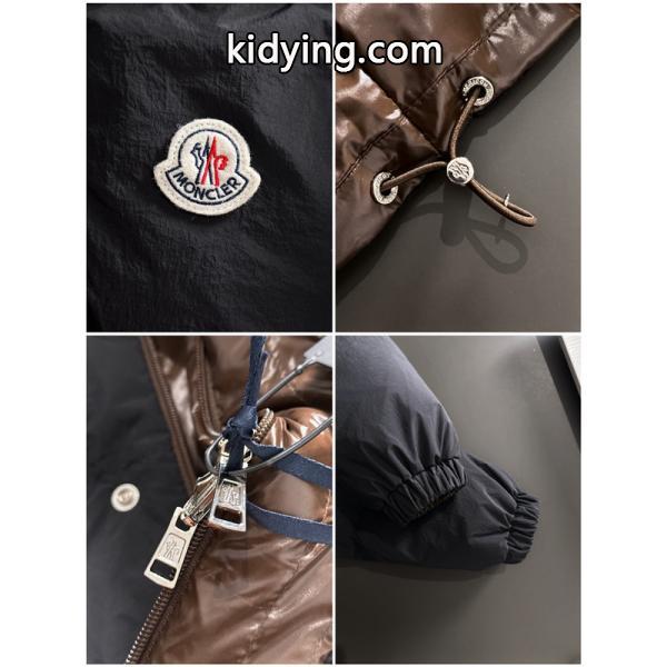 ベージュカラーブロック 立領 モンクレール コピー ダウンジャケット MONCLER 秋冬必須アイテム-5