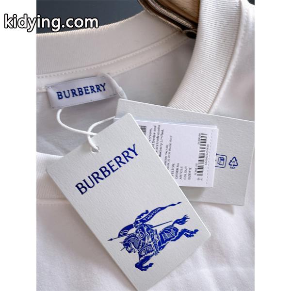 トレンド必至！バーバリー コピー BURBERRY 2025秋冬 ブラック ロゴ刺繍 長袖Tシャツ-6