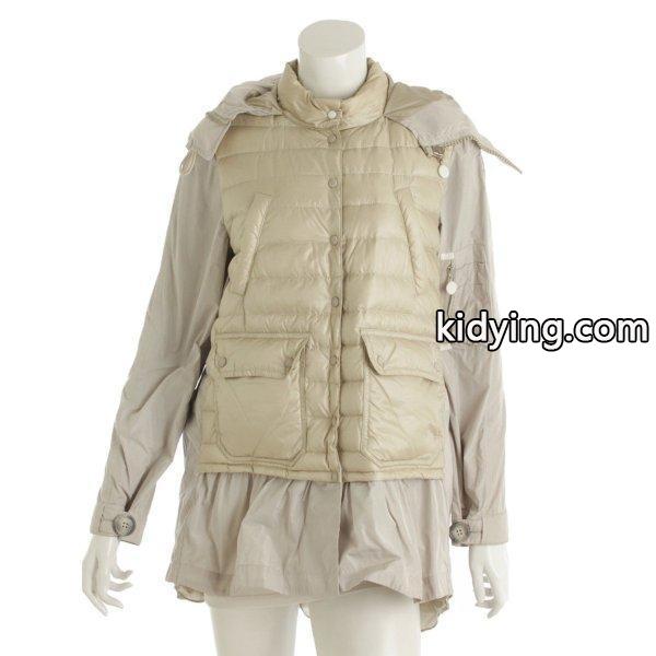 【モンクレール】Moncler　SACHIYO 切替 ダウン コート 49357 ライトグレー 00 【中古】【正規品保証】37805 :37805:wwwretrojp - 通販ショッピング-0