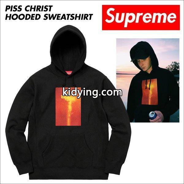 シュプリーム Supreme パーカー プルオーバー メンズ PISS CHRIST HOODED SWEATSHIRT ブラック :sup01-171003-02:スニークオンラインショップ - 通販ショッピング-0