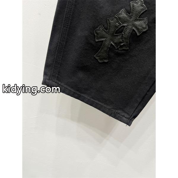 クロムハーツ Chrome Hearts コピー 重厚感 クロス刺繍 無骨シルエット デニムパンツ-6