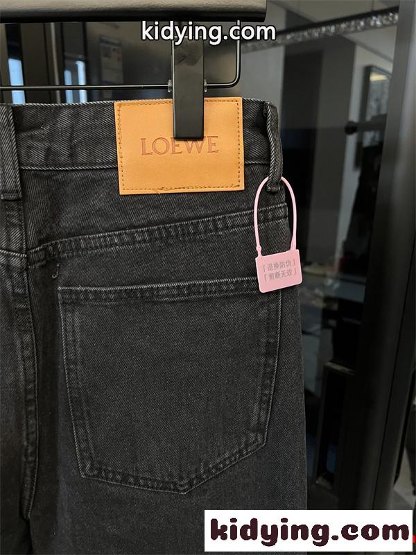 LOEWE ロエベ コピー レアデザイン デニム パンツ 高級感 2026新作-8