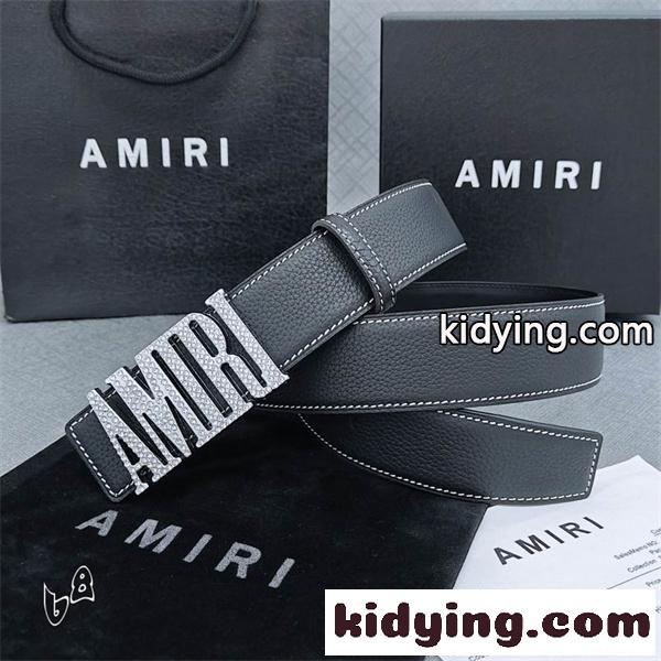 AMIRI 【2026新作】上質な本革を使用した ビジネススタイル☆☆アミリベルトコピー-4