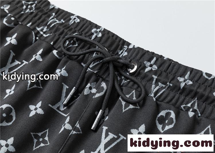プリント セットアップ LOUIS VUITTON メンズ 半袖Tシャツ ルイヴィトン コピー ショートパンツ 上下セット-8