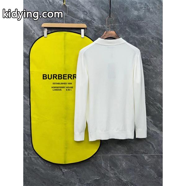 ダックロゴ ホワイト / ブラック バーバリー BURBERRY コピーニット ユニセックス クラシック-4