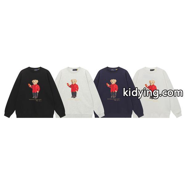 ブラック × ホワイト ベアーズプリント スウェット ポロラルフローレン POLO RALPH LAUREN コピー 秋冬可愛-1