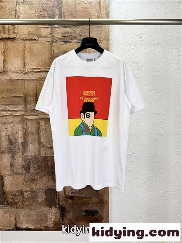 ホワイト 半袖Tシャツ Dior アートグラフィックプリント ディオール コピー カラーブロック クルーネック メンズカジュアル-3