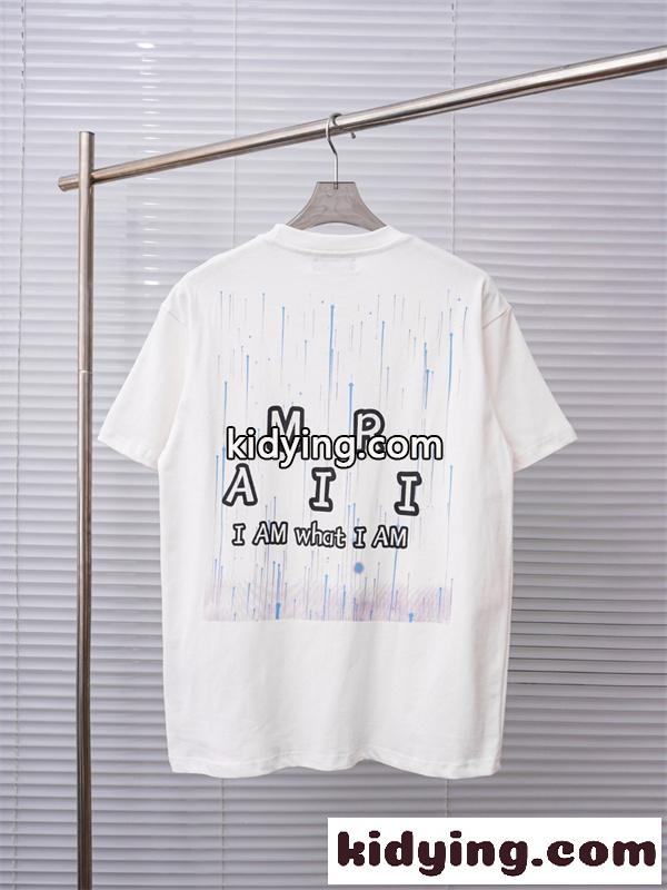 限定コレクション風 アートプリント ストリートムード AMIRI アミリ コピー 半袖Tシャツ 注目モデル モードスタイル-2