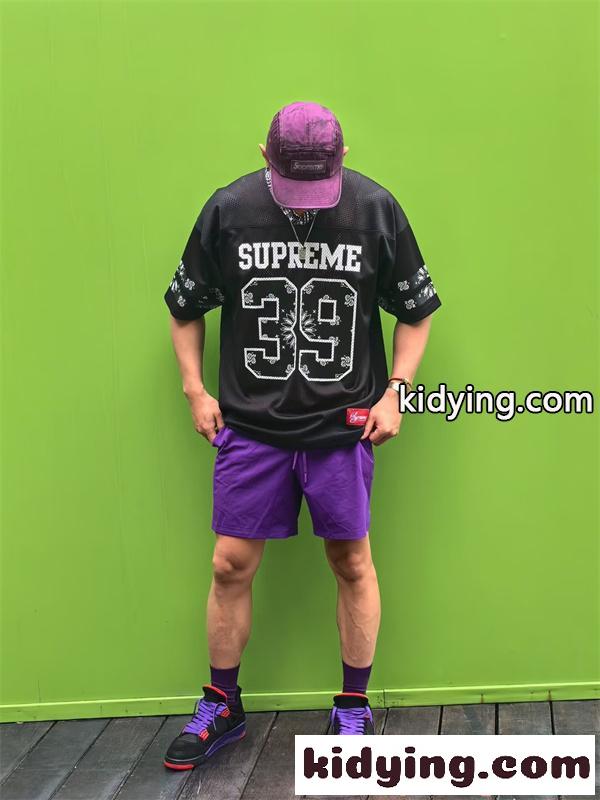 SUPREME 半袖Tシャツ シュプリーム コピー メッシュ素材 プリント 通気性 軽量 ダンス衣装風-7