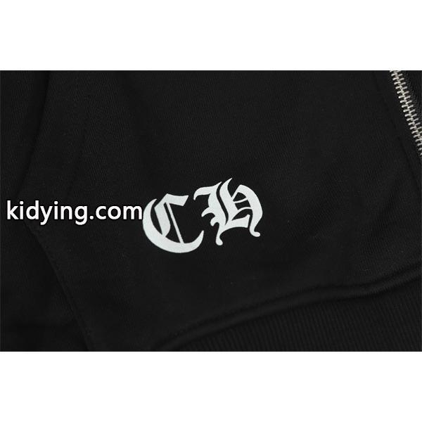 おすすめ人気 ホワイト マルチカラークロス 刺繍 冷え対策 2025秋冬コーデ クロムハーツ 偽物 Chrome Hearts パーカー-6