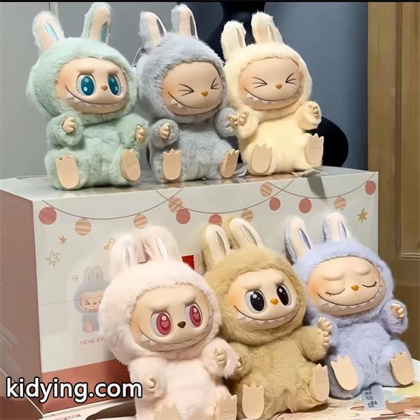 ポップマート  激安 LABUBU ラブブ 二代 坐りぬいぐるみ 6体セット ふわふわ素材 コレクション ドール フィギュア-1
