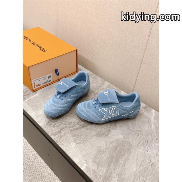 LV最新Footprintシリーズルイヴィトンスニーカーコピー&2026人気履き心地ブルー色ユニセックス-1