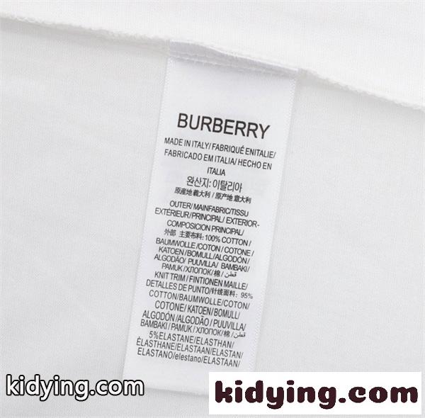 エンブレムプリント リボンロゴ 重厚グラフィック 推しモデル BURBERRY バーバリー コピー 半袖Tシャツ-8
