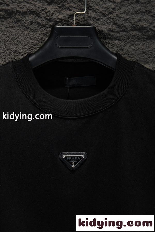 半袖Tシャツ 新作 メンズ レディース ゆったり 今季トレンド PRADA プラダ スーパーコピー-2