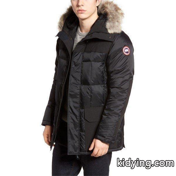 カナダグース ジャケット・ブルゾン アウター メンズ Canada Goose Callaghan Genuine Coyote Fur Trim Slim Fit Down Parka Black :36-1n0g6gkq7m-0236:asty-shop2 - 通販ショッピング-0