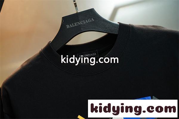ジオメトリックプリント ストリートファッション 話題アイテム BALENCIAGA バレンシアガ コピー 半袖Tシャツ 上質デザイン-6