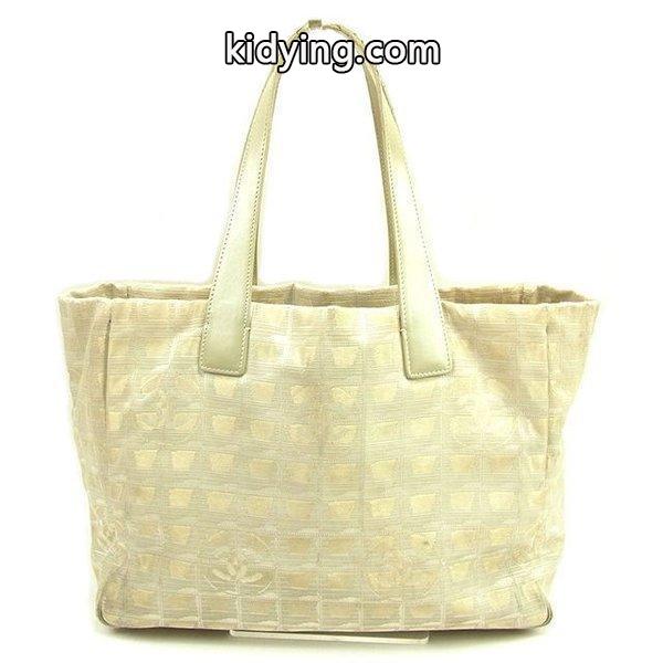 Chanel バッグ トートバッグ ニュートラベルライン ニュートラベルライントートMM シルバー ゴールド レディース 中古 Bag :T1061:ブランドデポTOKYO - 通販ショッピング-0