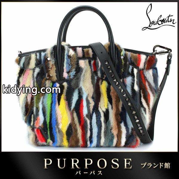 未使用 展示品 クリスチャン ルブタン CHRISTIAN LOUBOUTIN エロイーズ 2WAY トート バッグ ミンク カーフ レザー マルチ :90030084:PURPOSEパーパス・ヤフー店 - 通販ショッピング-0