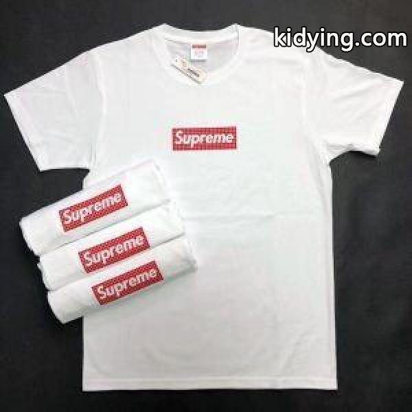 日本未上陸SupremeシュプリームコピーF&F BOXLOGO TEEメンズクルーネック半袖Tシャツお買い得新作-0