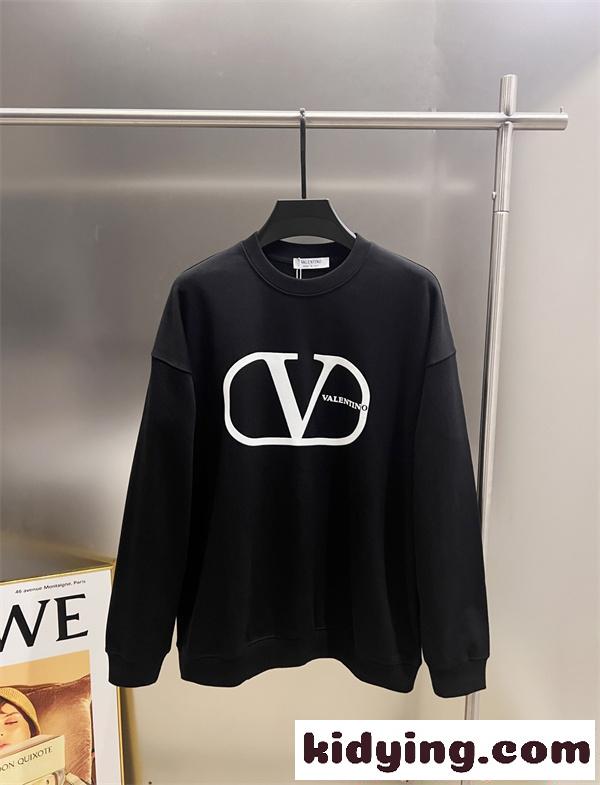 洗練 プリント トレーナー 柔軟裏毛  プレミアム VALENTINO ヴァレンティノ コピー-1