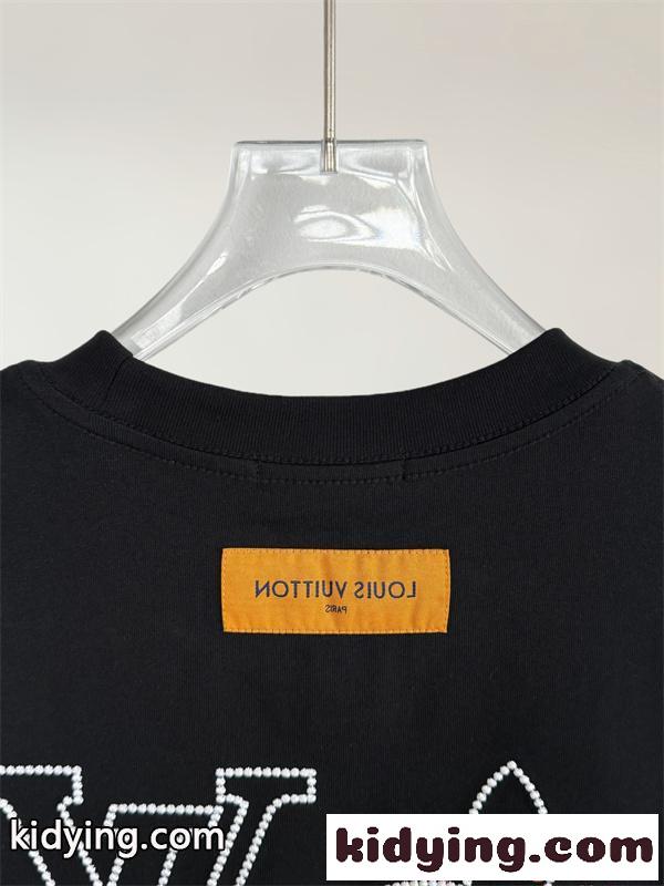 半袖Tシャツ ワンポイント刺繍 クルーネック ミニマル定番モデル LOUIS VUITTON ルイヴィトン コピー-5