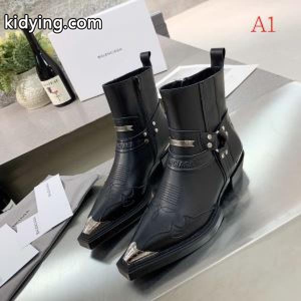 3色可選 バレンシアガ 今年の流行りファション BALENCIAGA やっぱり優しい色 レザーブーツ 【2019秋冬トレンド】押さえておきたい_ブーツ_レディースファッション_スーパーコピーブランド激安通販 専門店-0