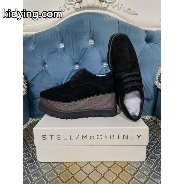 STELLA McCARTNEY ステラマッカートニー コピー 2026新作 ブラック 厚底シューズ シンプル 上品-0