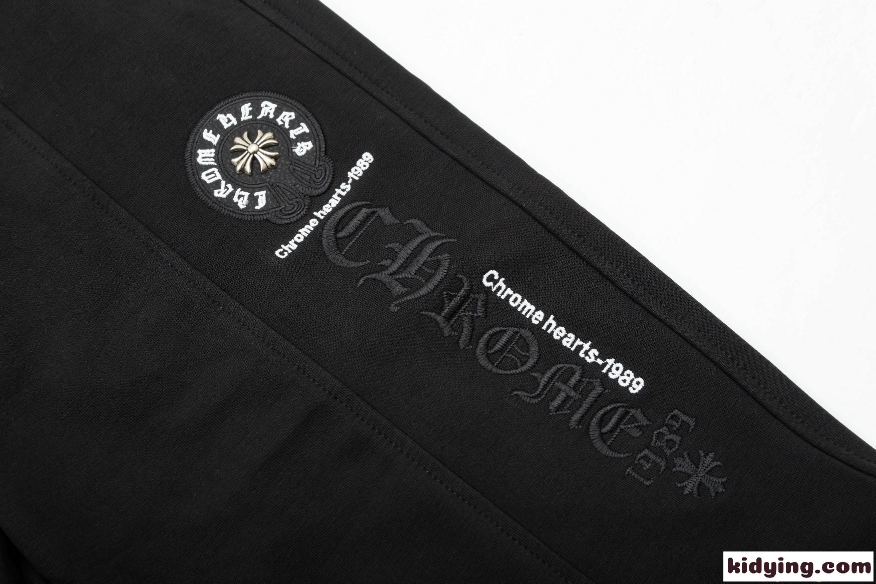 クロムハーツ コピー ジョガーパンツ メンズ ロゴプリント CHROME HEARTS ストレッチ素材 美シルエット-3