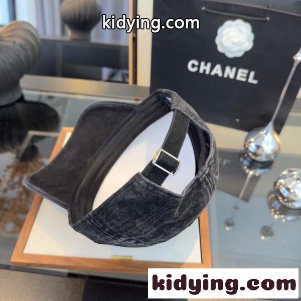 CHANEL シャネル 2026新作 CCロゴ刺繍ヴィンテージウォッシュベースボールキャップ コットン ユニセックス カジュアル 定番人気-10