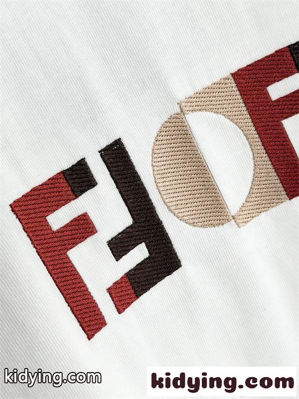FENDI コピー フェンディ 半袖Tシャツ プリント クルーネック ベーシック人気モデル-5