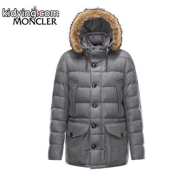 MONCLER モンクレール 2017-2018年秋冬新作 RETHEL(リゼル) ダークブルー グレー メンズ ダウンジャケット アウター コート-0