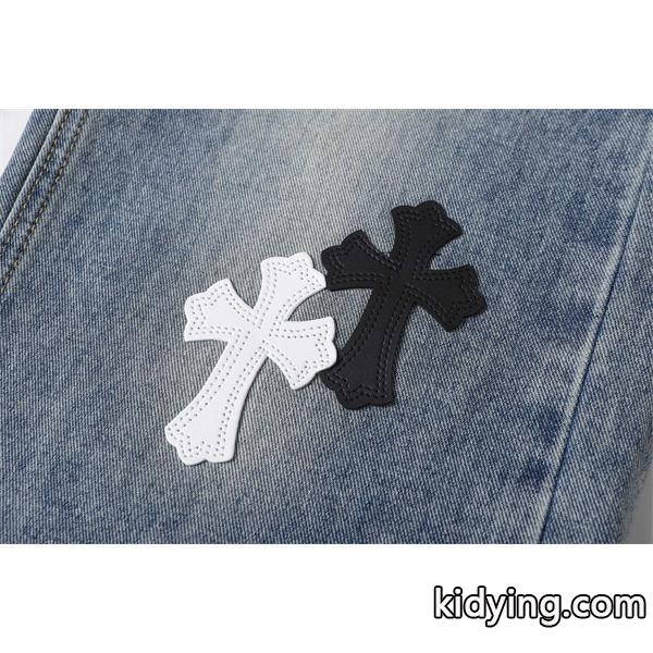 定番人気 オールオーバークロス 万能 デニムパンツ クロムハーツ Chrome Hearts コピー-5