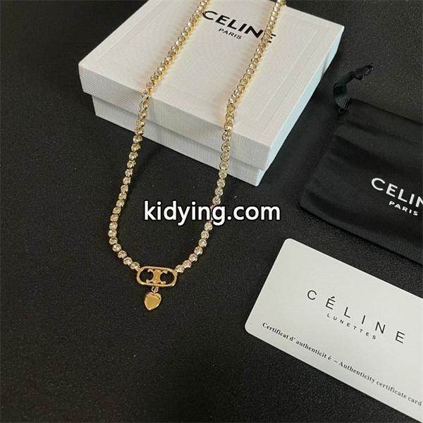 2025秋冬 トリオンフハートチャーム ゴールドネックレス セリーヌ CELINE スーパーコピー-0