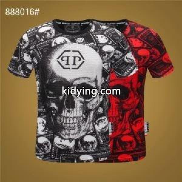 スタイルアップ見えなシンプル PHILIPP PLEIN Tシャツ/半袖 2色可選フィリッププレイン 2019トレンド感満載なアイテム_フィリッププレイン PHILIPP PLEIN_ブランド コピー 激安(日本最大級)-0