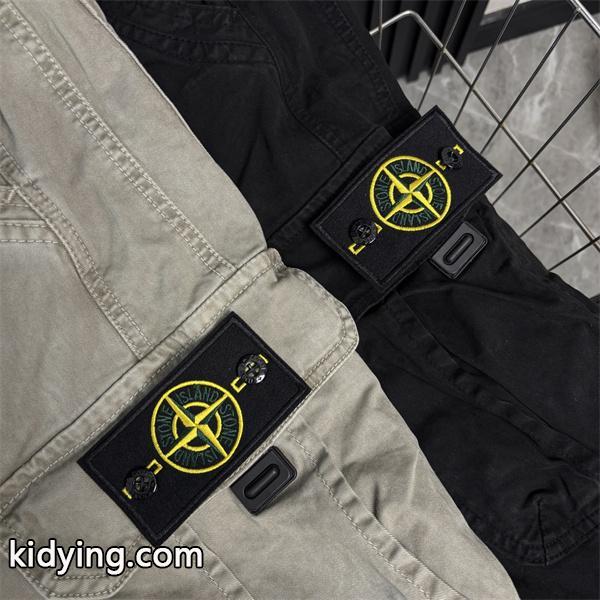 STONE ISLAND ストーンアイランド コピー 2026新作 ウォッシュ カーゴパンツ 実用ポケット-7