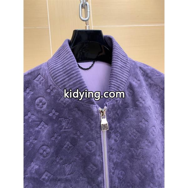 LV 2026春夏SS MONOGRAM ☆☆ルイヴィトンジャケットコピースタイリッシュ☆パープル色-3