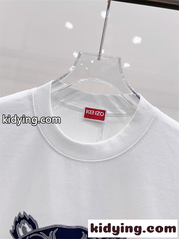 フロントロゴ コットンカジュアル 存在感抜群 KENZO ケンゾー コピー 半袖Tシャツ グラフィック-5