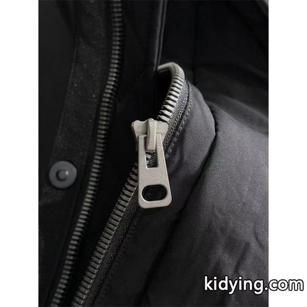 ブラック MONCLER ロング ダウン 連帽 ロゴ 秋冬長期着用 モンクレール 高品質 偽物コート レディース-5