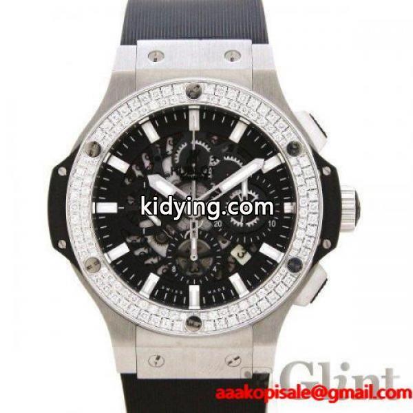 ウブロ【HUBLOT】ビッグバン アエロバン スチールセラミック 311SM1170RX〔メンズ〕〔腕時計〕〔新品アフターダイヤベゼル〕〔ダイヤモンド〕 :hublot-1034:グリント - 通販ショッピング-0