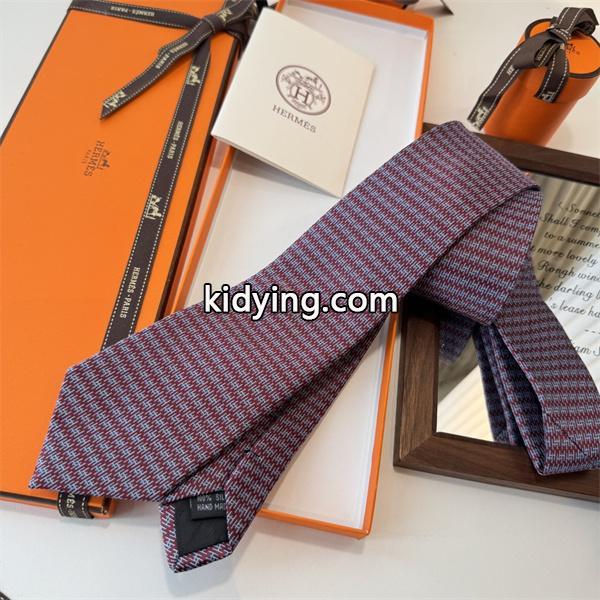 エルメス Hermes 激安 メンズ ネクタイ 新作 H総柄 デザイン シルク100% 手仕上げ ビジネス用-3